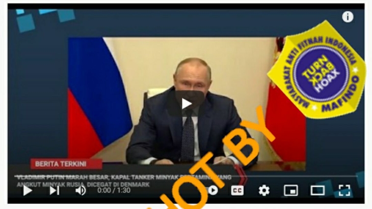 [HOAKS atau FAKTA]: Vladimir Putin Marah Besar Kapal Tanker Pertamina Dicegat di Denmark