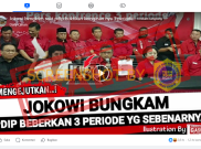 [HOAKS atau FAKTA]: Jokowi Bungkam saat PDIP Buktikan Keinginannya 3 Periode
