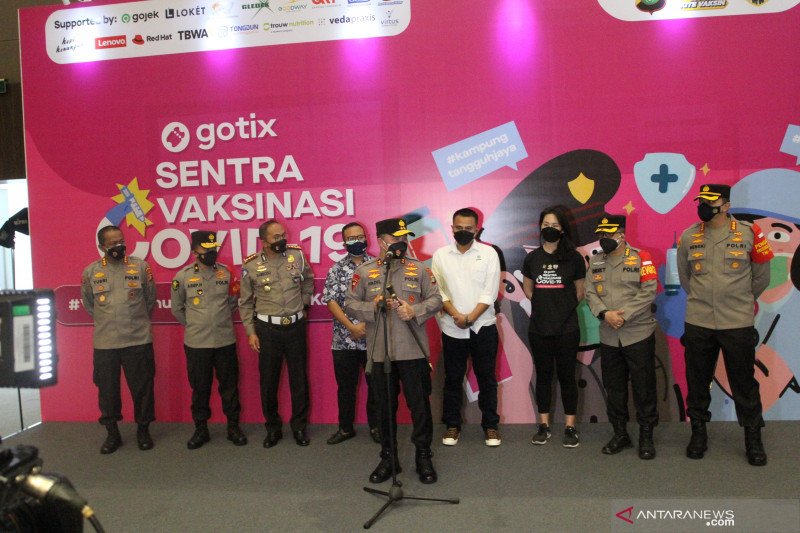 Kolaborasi dengan GoTix, Polda Metro Jaya Buka Sentra Vaksinasi COVID-19