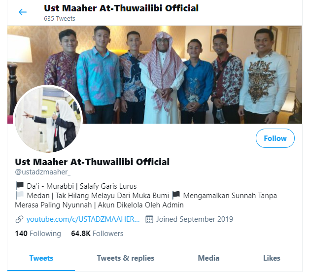  Maaher At-Thuwailibi. (Foto: Tangkapan Layar)