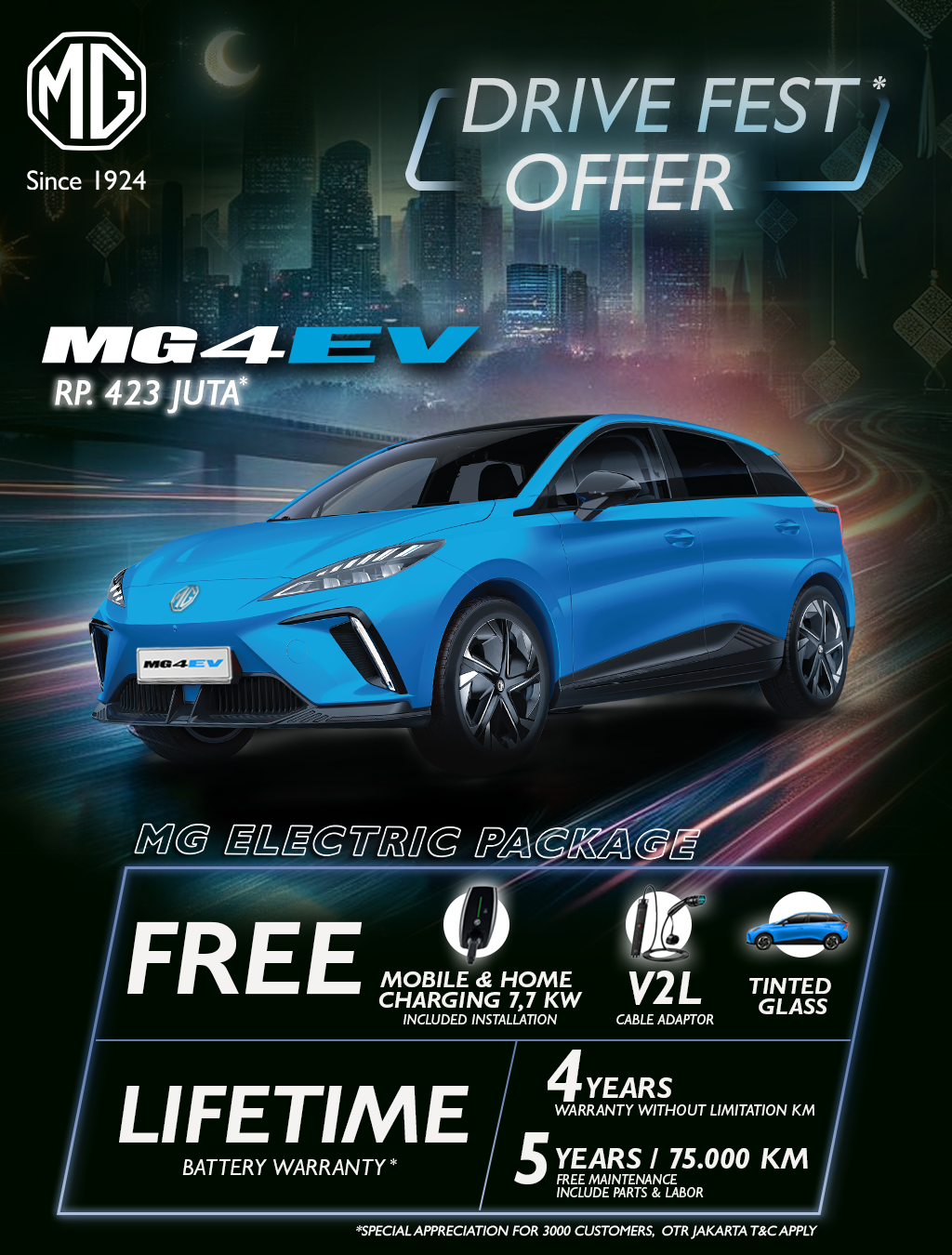 Promo MG 4 EV di ajang PEVS 2024
