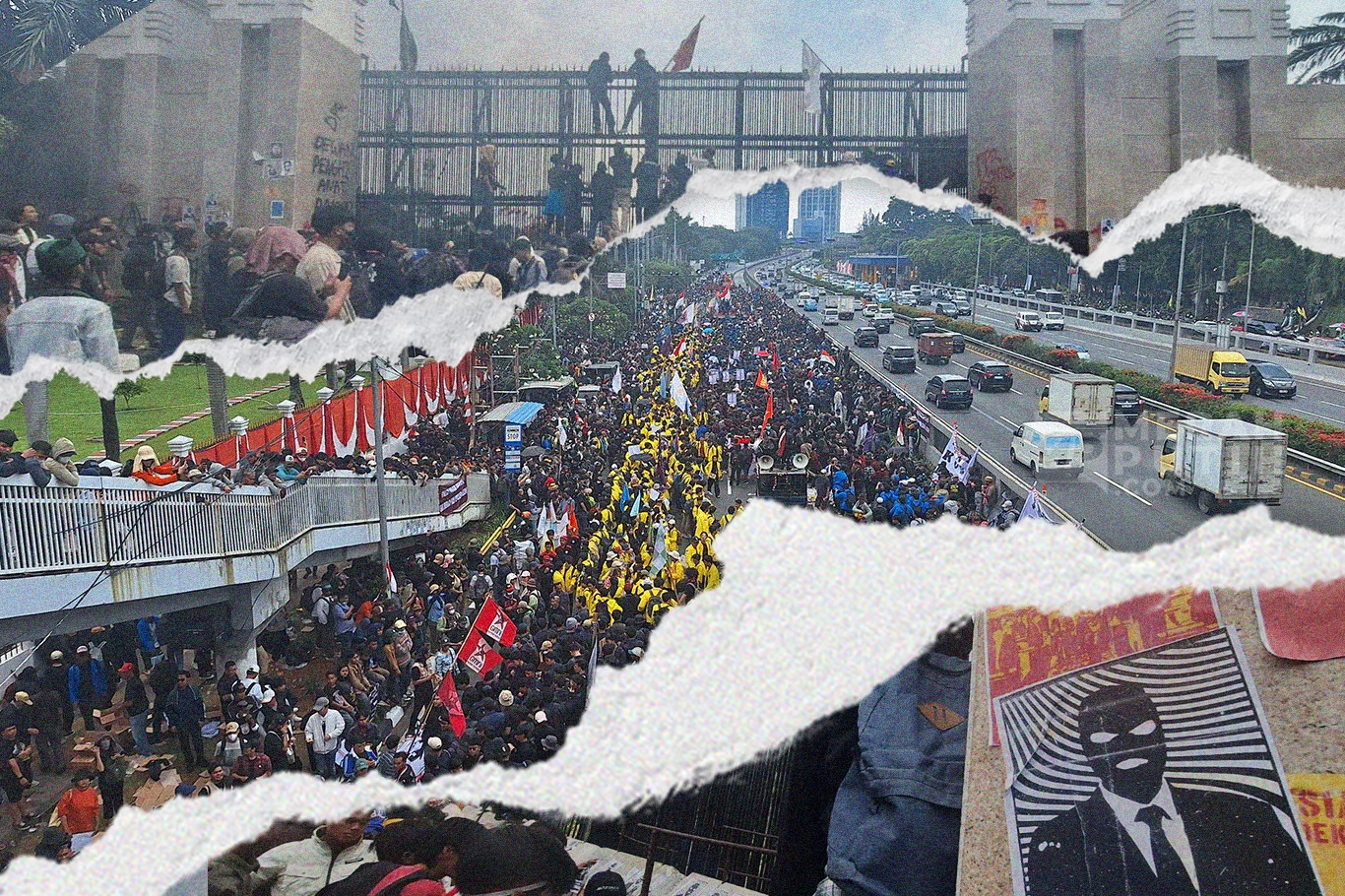 300 Orang Lebih Ditangkap Polisi Buntut Demo di Depan Gedung DPR