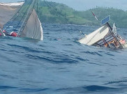 Kapal Pinisi Wartawan Istana Terbalik di Labuan Bajo