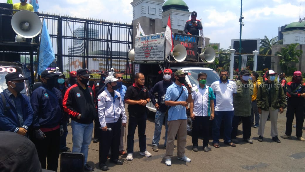Demo saat PSBB, Elemen Buruh Klaim Sebagai Pemanasan Jelang Mogok Nasional
