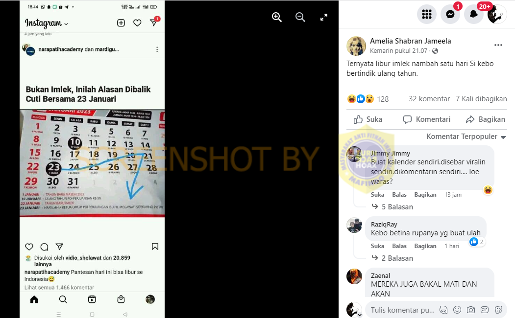 [HOAKS atau FAKTA] : Pemerintah Berikan Cuti Bersama saat Megawati Ulang Tahun