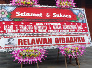 Kader PDIP Banyak Ucapkan Selamat, Kantor Gibran Dikirimi Karangan Bunga