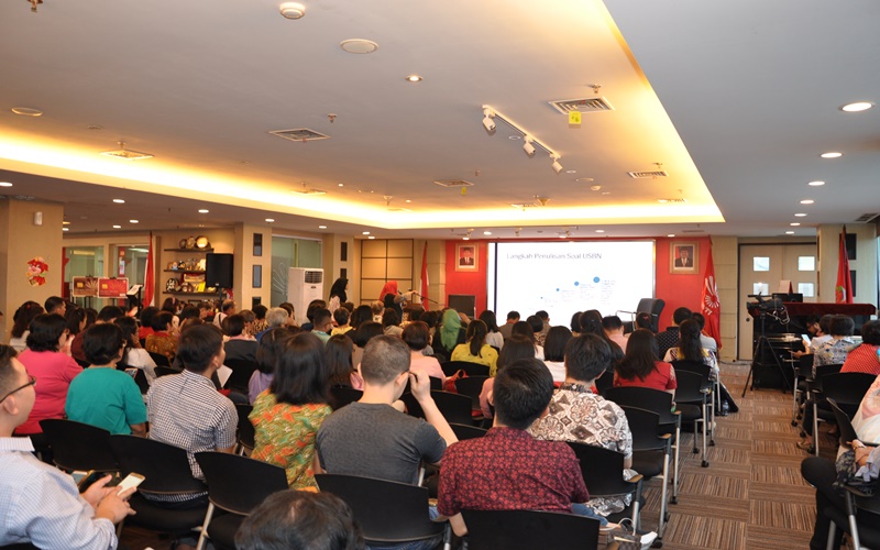 Para peserta yang merupakan guru-guru dalam seminar pendidikan Perhimpunan INTI
