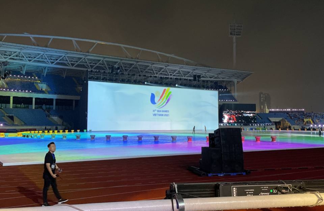 Suasana Upaca Pembukaan SEA Games 2021, Vietnam. (MP/Thomas Kukuh)