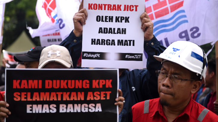 Demo SP JICT di KPK