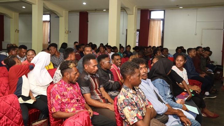 Pelatihan kepemimpinan Pemuda Papua. (MP/Ponco Sulaksono)