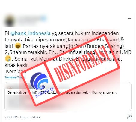 Tangkapan layar hoaks.