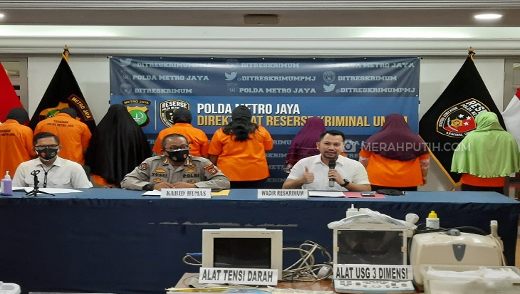 Polda Metro Jaya Gerebek Klinik Aborsi di Cempaka Putih Beromset Rp10,9 Miliar
