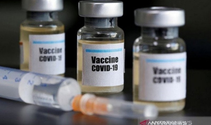 Ilustrasi - Botol botol dosis vaksin virus corona baru atau COVID-19 di laboratorium. (ANTARA/Shutterstock)