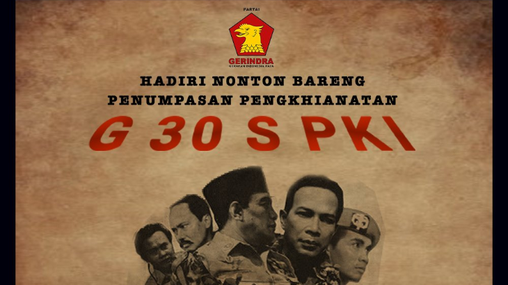 Yusril dan Gerindra Ajak Warga Nonton Film G30S/PKI