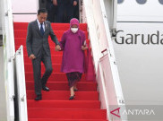 Presiden Jokowi dan Ibu Iriana Tiba di Tanah Air