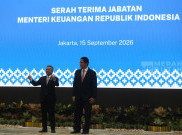 Momen Serah Terima Jabatan Menteri Keuangan Purbaya kepada Suahasil Nazara