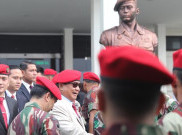 Klaim Menang Pilpres, Prabowo Janji Sejahterakan Prajurit di Acara HUT Kopassus