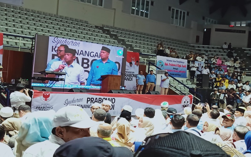 Suasana acara Syukuran dan Munajat Kemenangan Prabowo-Sandi