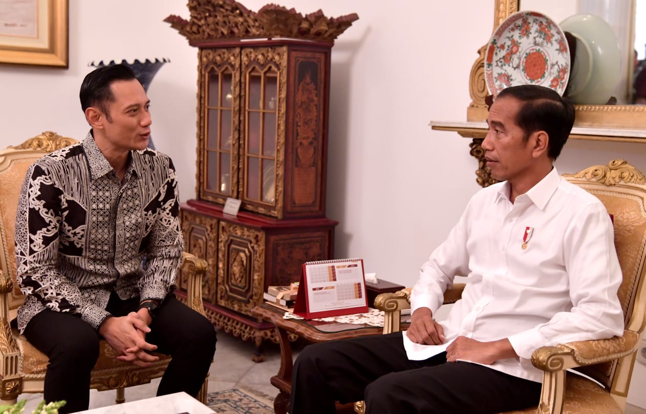 AHY saat bertemu Presiden Jokowi beberapa waktu lalu
