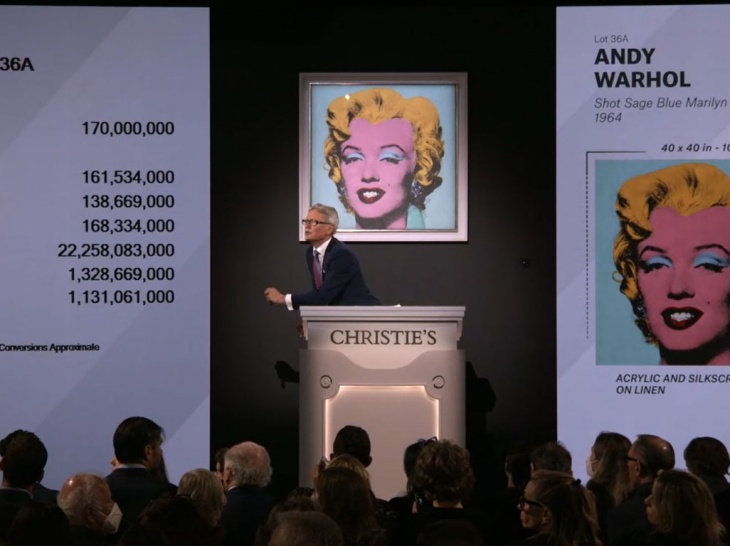 Lukisan Marilyn Monroe Karya Andy Warhol Jadi Benda Seni Abad ke-20 Termahal