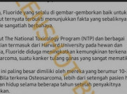 [HOAKS atau FAKTA]: Pasta Gigi bisa Sebabkan Kanker Tulang Ganas