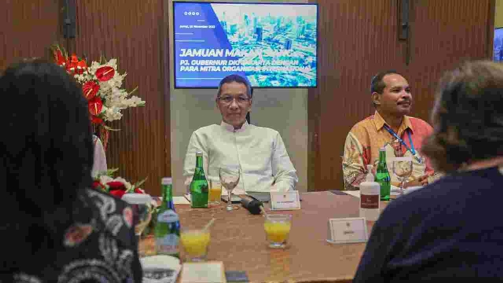 Pj DKI 1 Ungkap Upaya Hadapi Masalah Global di Depan Mitra Organisasi Internasional