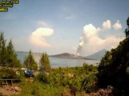 Gunung Anak Krakatau Alami Letusan Abu Setinggi 500 meter