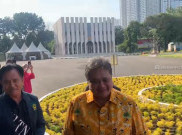 Yusril Ihza Mahendra Temui Airlangga Hartarto di Markas Golkar
