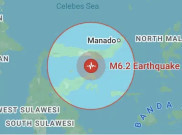 Gempa M 6,2 Guncang Gorontalo Pagi ini, Tidak Berpotensi Tsunami