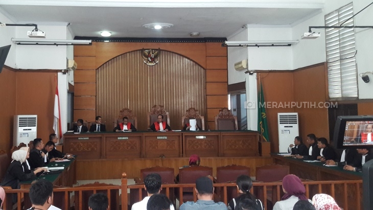 Suasana sidang Ratna Sarumpaet di Pengadilan Negeri Jakarta Selatan. (MP/Kanugrahan)