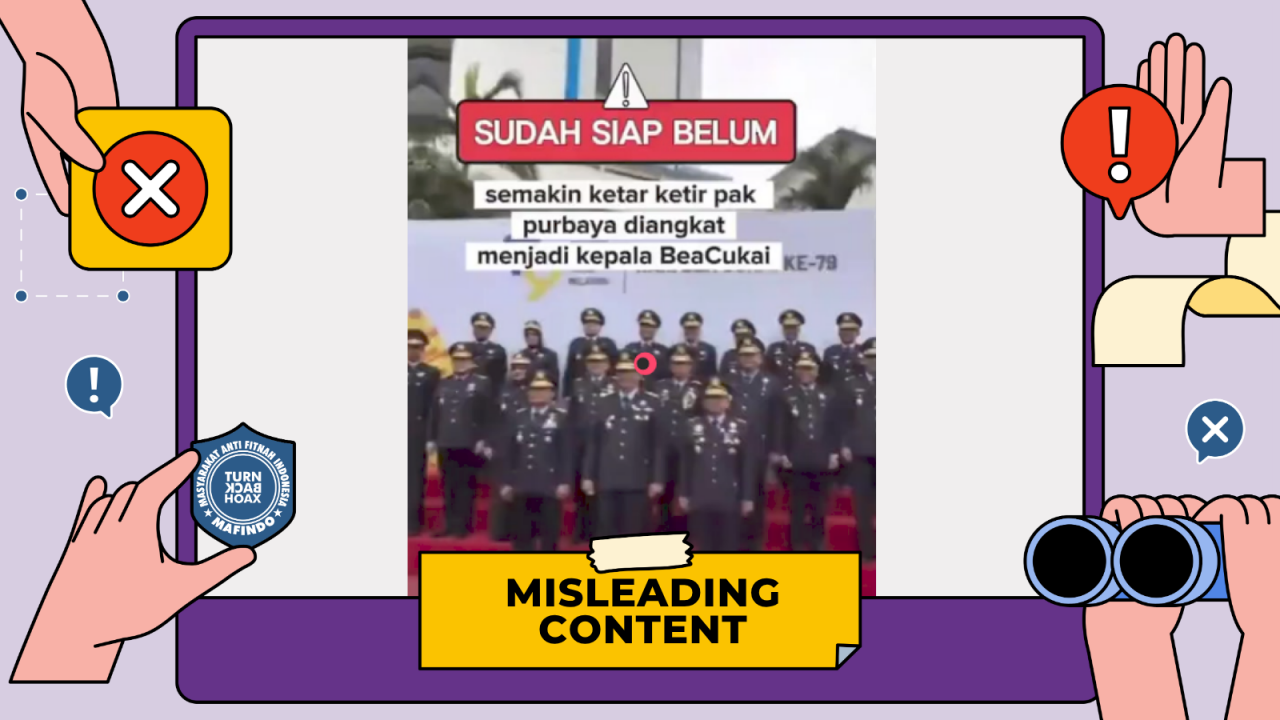 [HOAKS atau FAKTA]: Pasca Tak Jadi Menkeu, Purbaya Kini Jabat Dirjen Bea Cukai