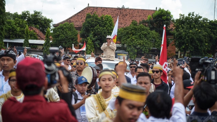 Di Bali, Prabowo Minta Pendukungnya Miliki Sikap Kesatria Seperti Pandawa