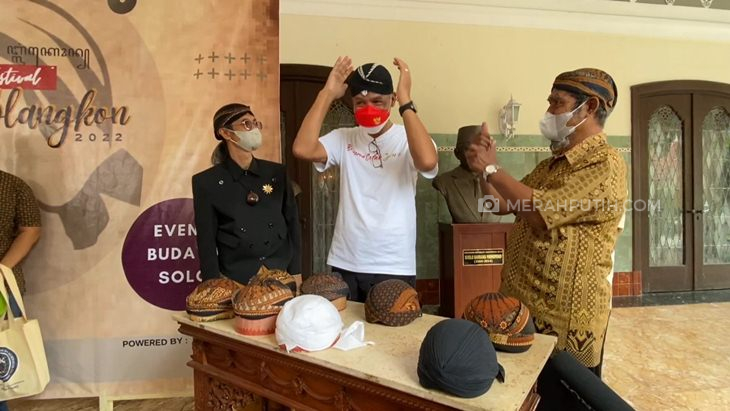 Pemkot Solo menggelar event budaya Festival Blangkon 2022 di rumdin Wali Kota Solo, Loji Gandrung, Jumat (9/9). (MP/Ismail)