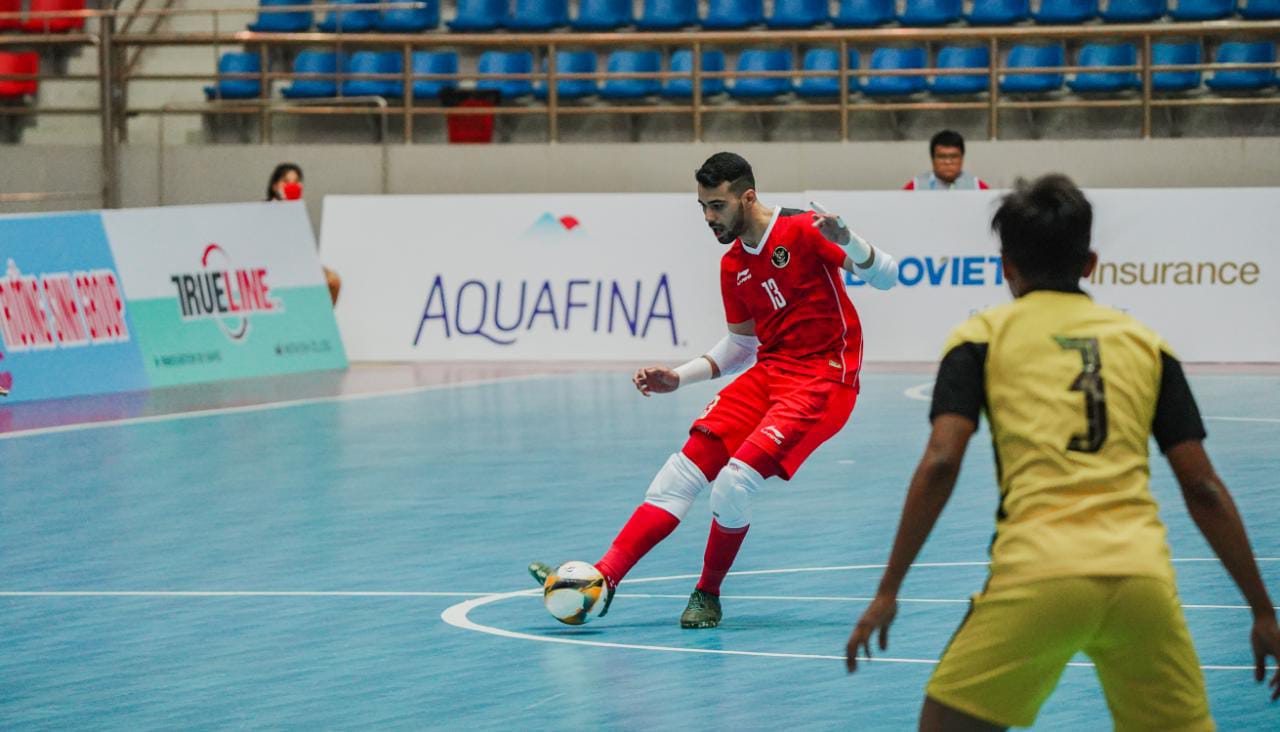 Timnas Futsal Indonesia melawan Malaysia. (Foto: NOC Indonesia/MP Media/Louis Figo)