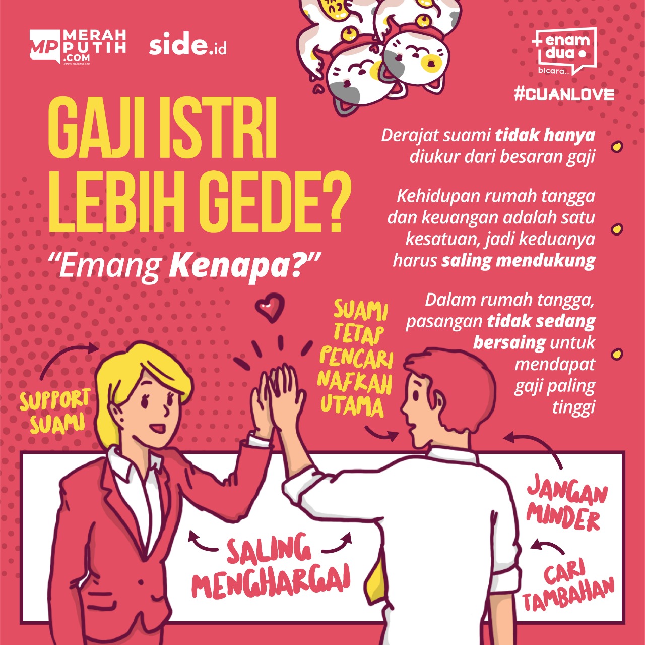 Gaji Istri Lebih Besar, Emang Kenapa?