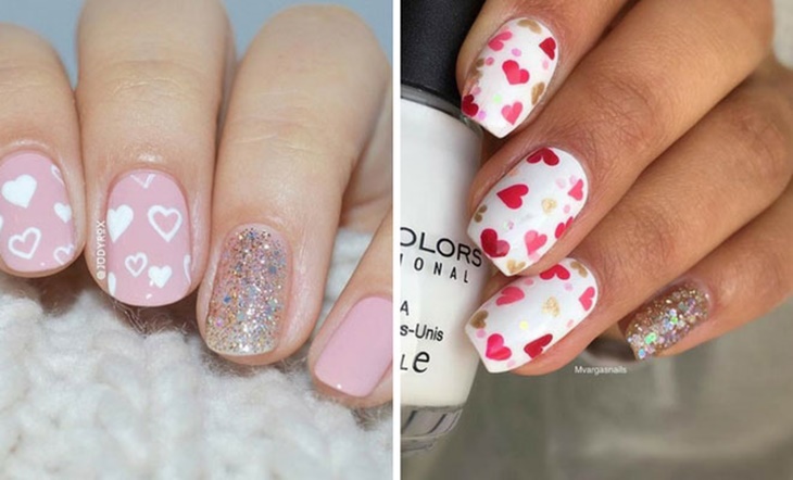 Ide Nail Art Lucu, Pas Buat Hari Valentine