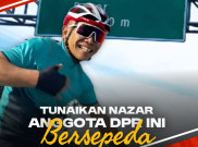 Tunaikan Nazar Anggota DPR Ini Bersepeda dari Batang ke Jakarta