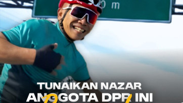 Tunaikan Nazar Anggota DPR Ini Bersepeda dari Batang ke Jakarta