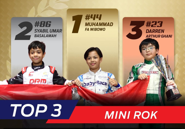 Sejarah Baru Tercipta di Ajang ROK Cup Asia 2025, 5 Pegokart Muda Indonesia Berkibar