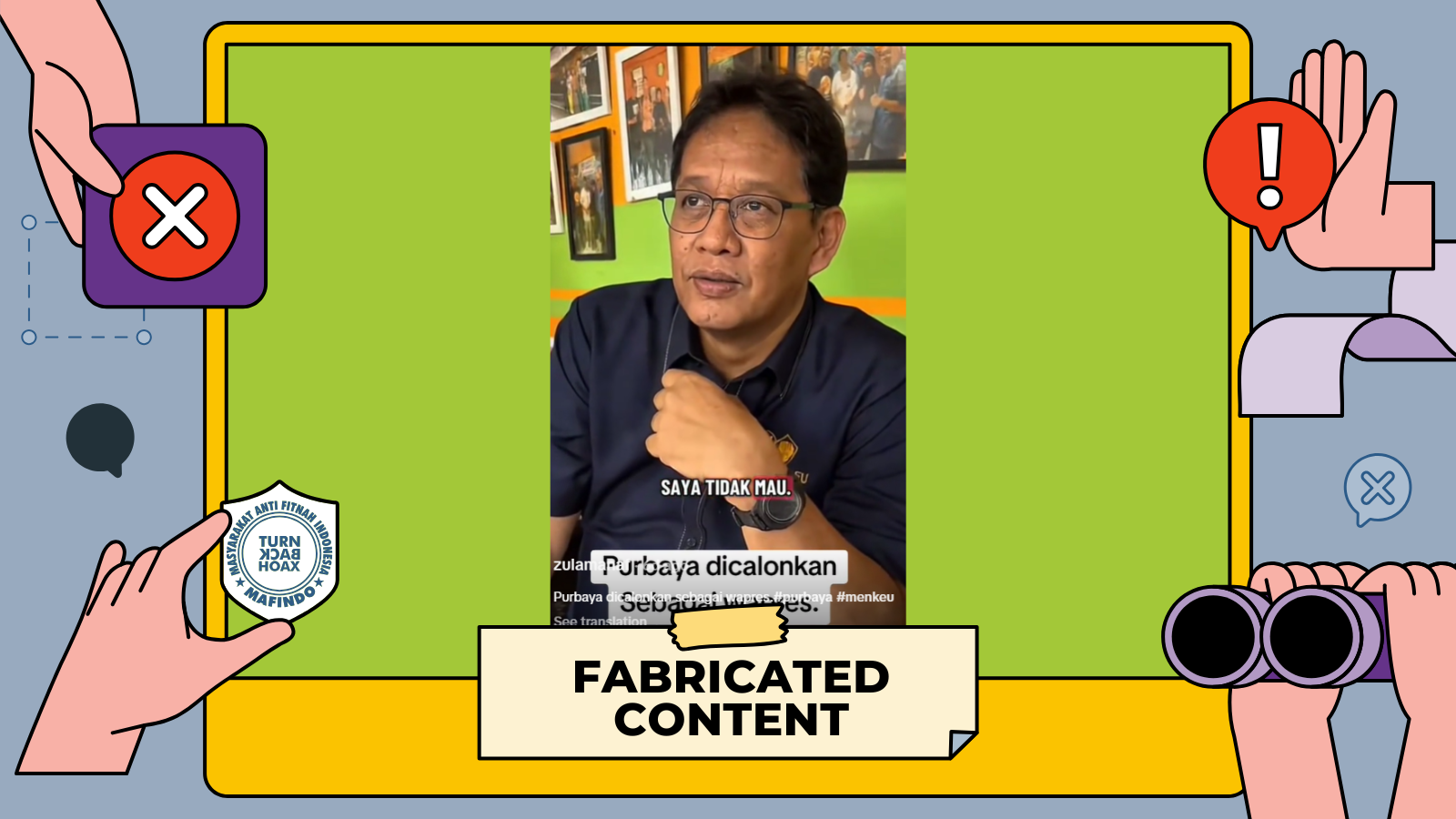 [HOAKS atau FAKTA] : Menkeu Purbaya Menolak Dijadikan Wapres, Pilih Fokus Turunkan Harga Bensin dan Sembako