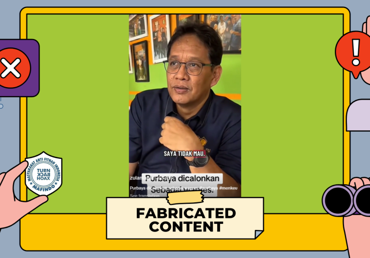 [HOAKS atau FAKTA] : Menkeu Purbaya Menolak Dijadikan Wapres, Pilih Fokus Turunkan Harga Bensin dan Sembako