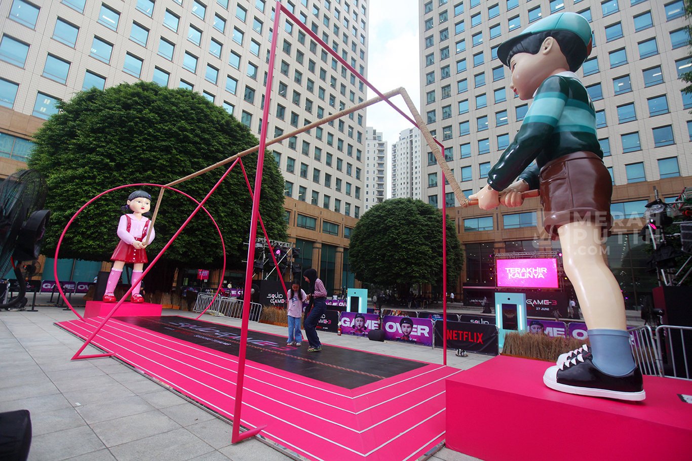 Serunya Bermain The Jump Rope Challange Adaptasi Serial Film Squid Game 3 di Jakarta