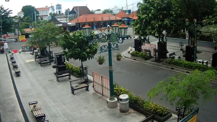 Sepinya kawasan Malioboro. (Foto: MP/CCTV Kota Jogja)