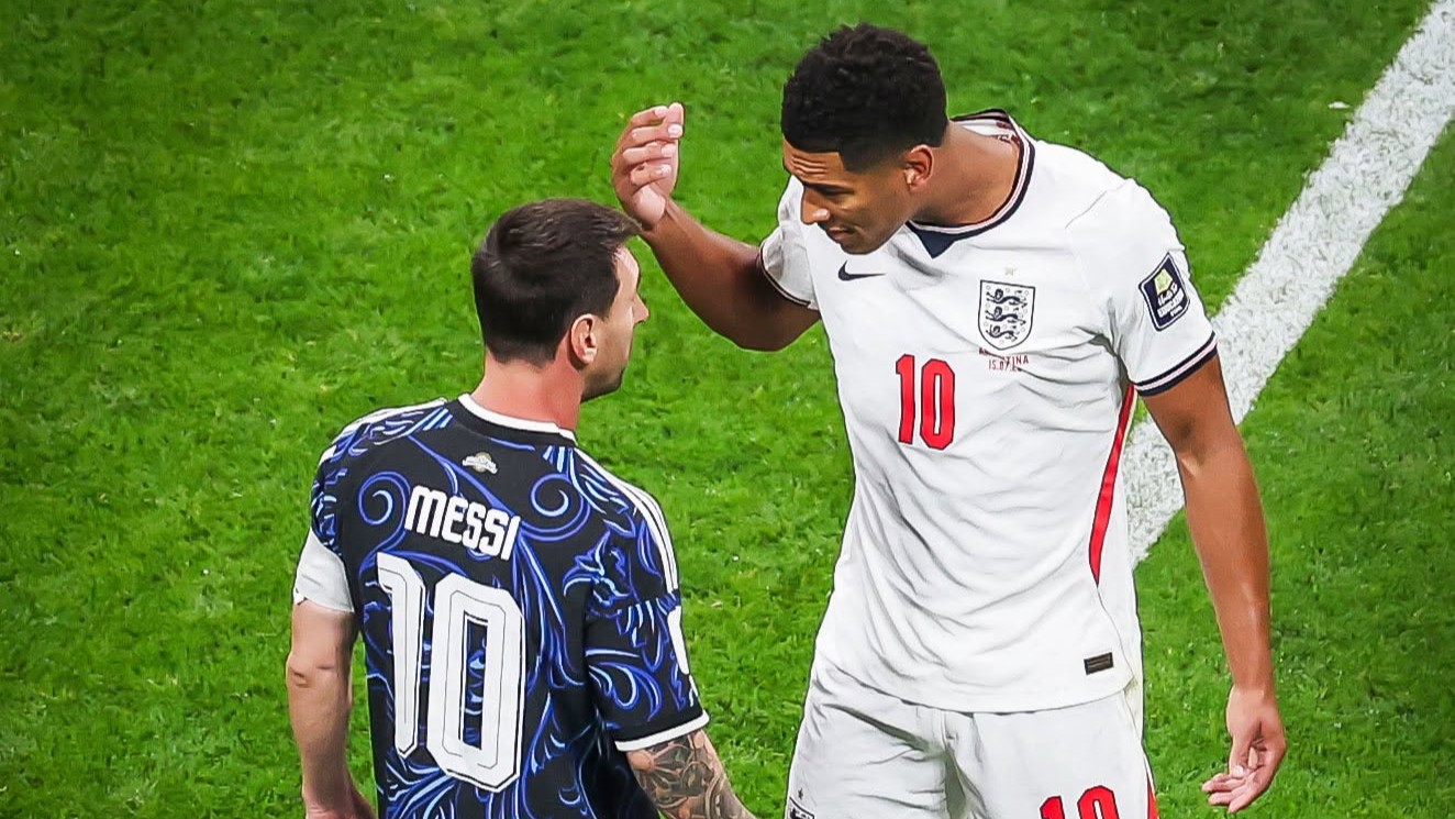 Momen Tegang Lionel Messi dan Jude Bellingham Terekam Kamera, Warnai Laga Inggris vs Argentina