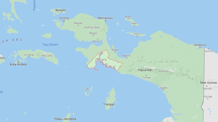 Kaimana, Papua Barat. (Foto: Google Map)