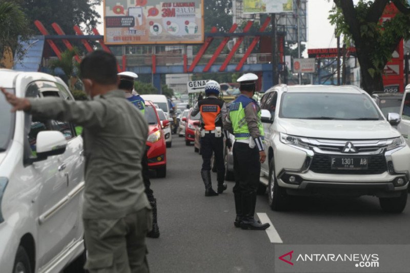 Ganjil Genap di Bogor. (Foto: Antara)
