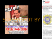 [HOAKS atau FAKTA]: 75 Tahun Indonesia Merdeka, Baru Ada Jalan Tol di Sumatera saat Era Jokowi