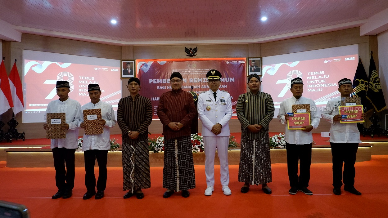 Berkah HUT ke-78 RI, 434 Warga Binaan Lapas Yogyakarta Terima Remisi