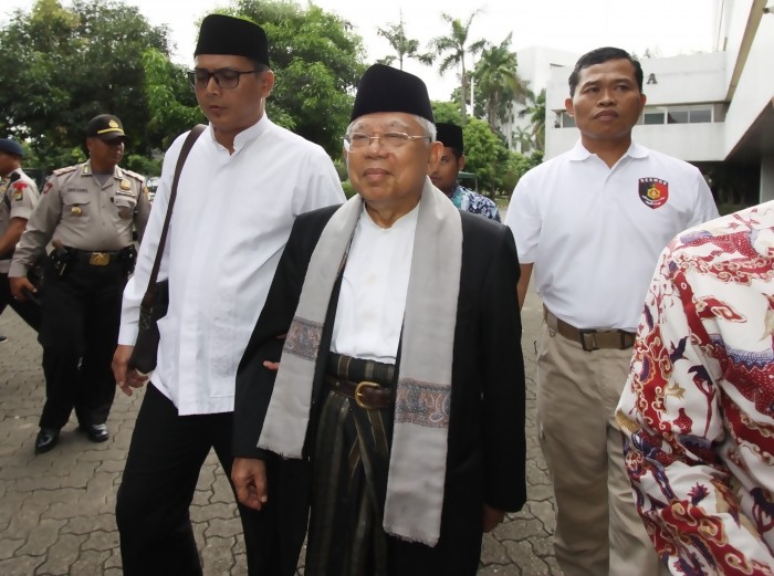 Cawapres nomor urut 01, KH Ma'ruf Amin. Foto: ANTARA FOTO