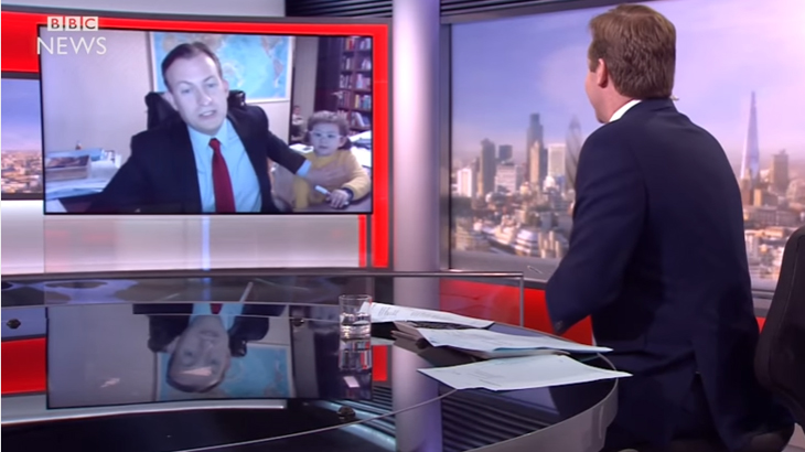 Viral, Video Profesor Robert Kelly Diganggu Dua Anaknya saat Live BBC